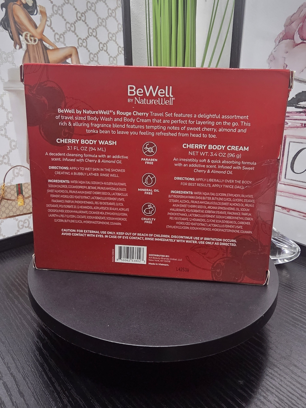 NatureWell Body Wash & Cream Travel Set - Picture 4 of 7